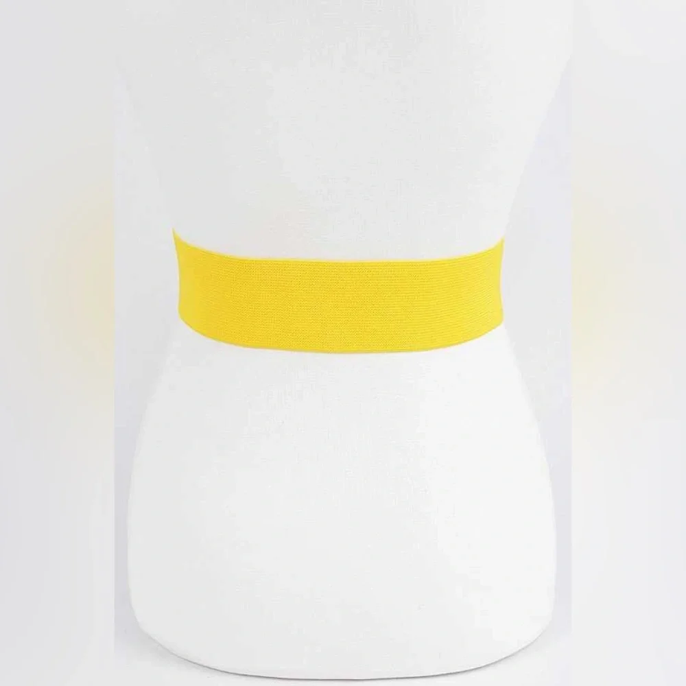 One Size Logo Elastic Statement Belt